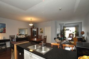 open concept kitchen-living -dining
